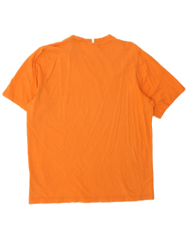 T-shirt da uomo Adidas Top in cotone arancione medio