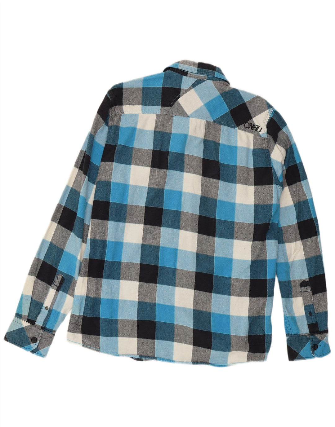 Camicia da uomo in flanella vestibilità regolare O'Neill in cotone a quadretti blu medio