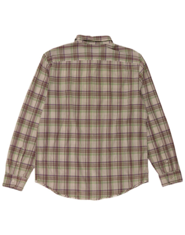 Camicia da uomo Calvin Klein Jeans a quadri grandi multicolori