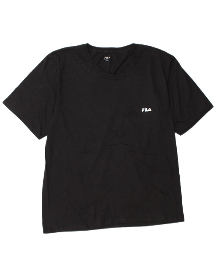 Maglietta Fila da uomo Top 2XL Nera