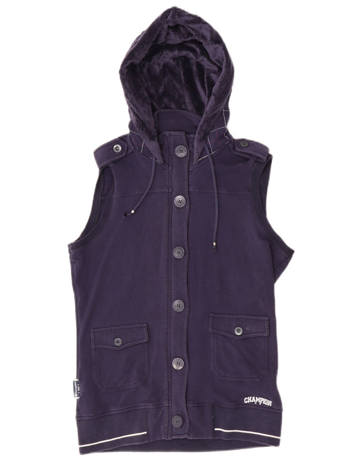 Giacca da ginnastica con cappuccio da donna Champion UK 12 Medium Purple Check