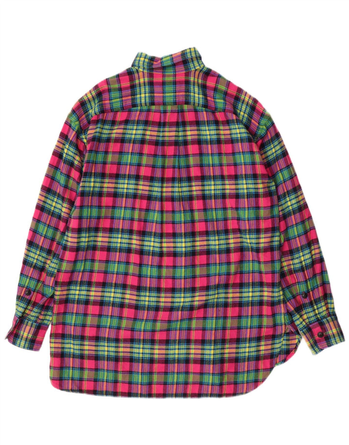 RALPH LAUREN Camicia da uomo in flanella di cotone a quadri multicolore medio