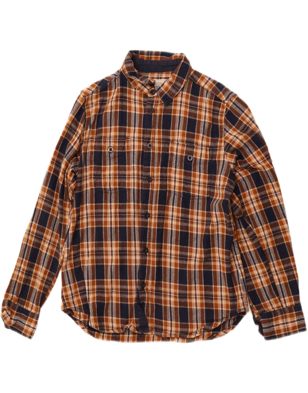 MOUNTAIN WAREHOUSE Camicia da uomo in flanella Grant Fit, cotone a quadri marroni grandi