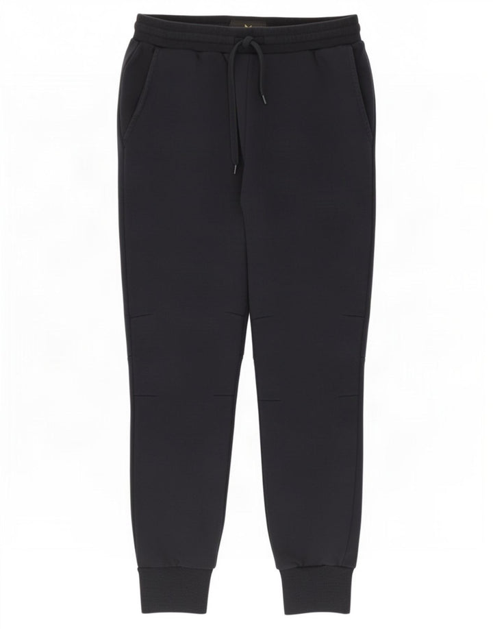 Pantaloni da tuta da uomo Lyle & Scott Joggers medio cotone nero