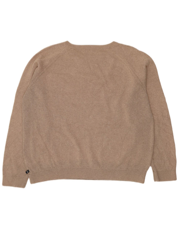 Marks & Spencer Maglione da uomo con scollo a barca grande in cotone beige