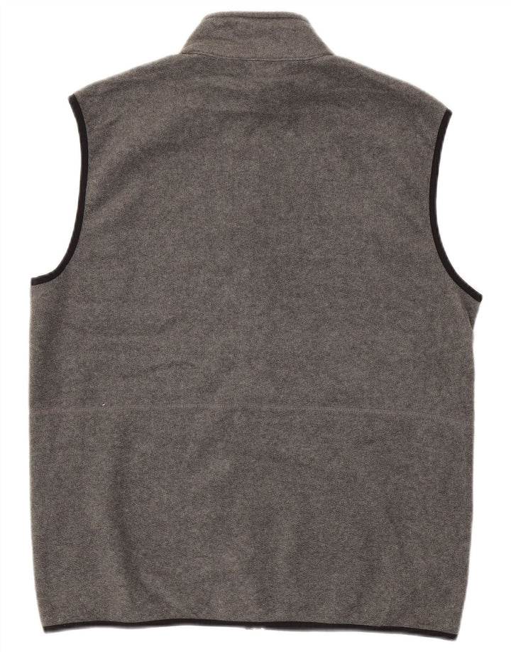 Gilet in pile da uomo IZOD UK 38 poliestere grigio medio