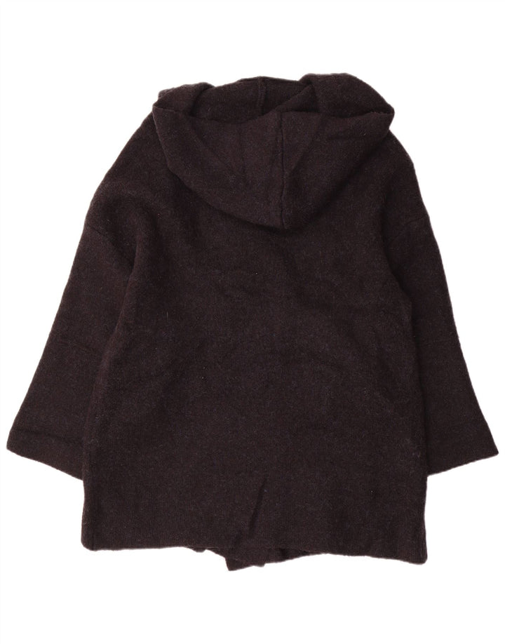 Maglione cardigan con cappuccio oversize da donna Zara UK 14 blu navy medio