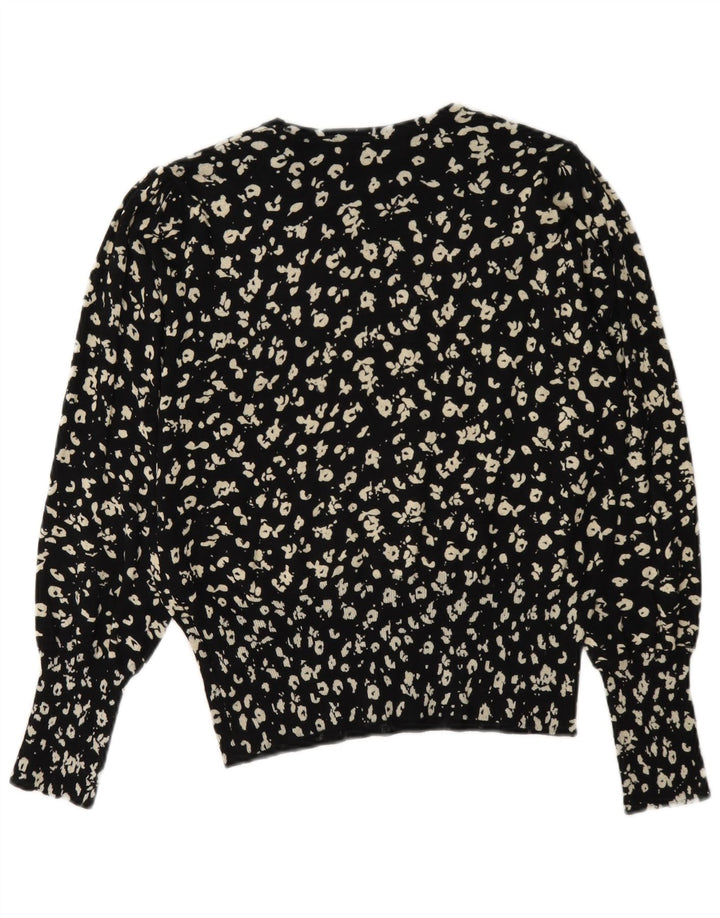 Maglione maglione girocollo da donna Marks & Spencer UK 12 medio nero
