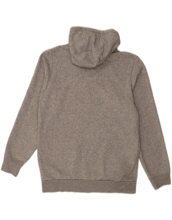 Felpa con cappuccio grafica da uomo Adidas in cotone chiazzato grigio medio
