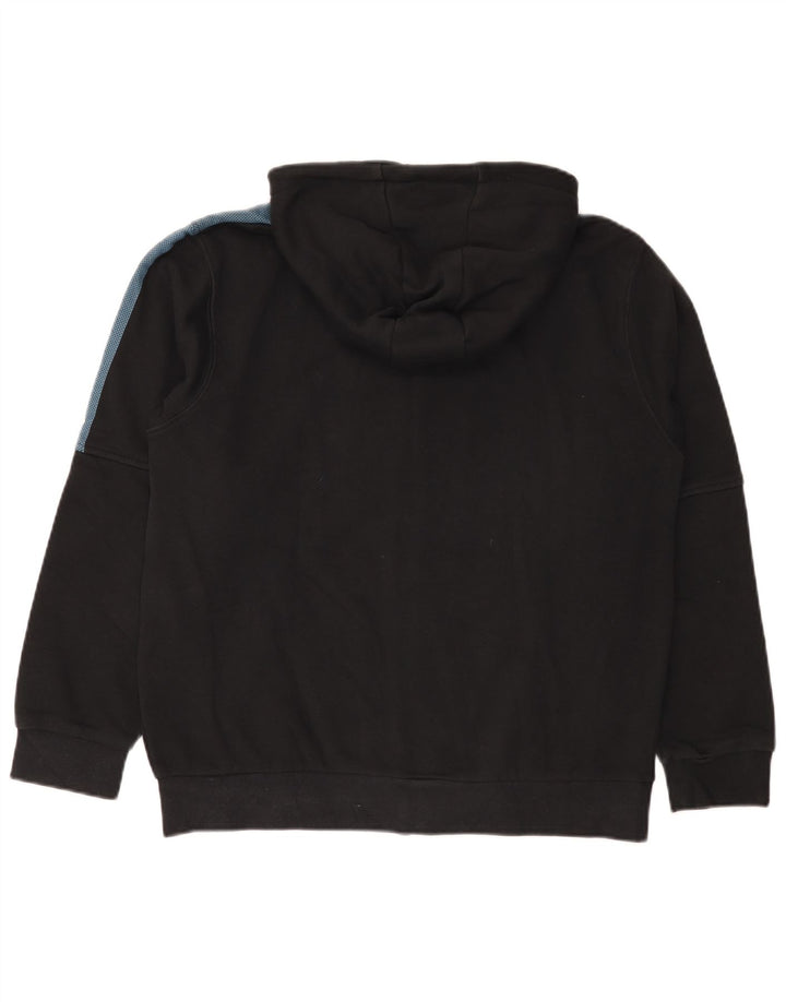 Maglione con cappuccio e zip da uomo Arena in cotone color block medio nero