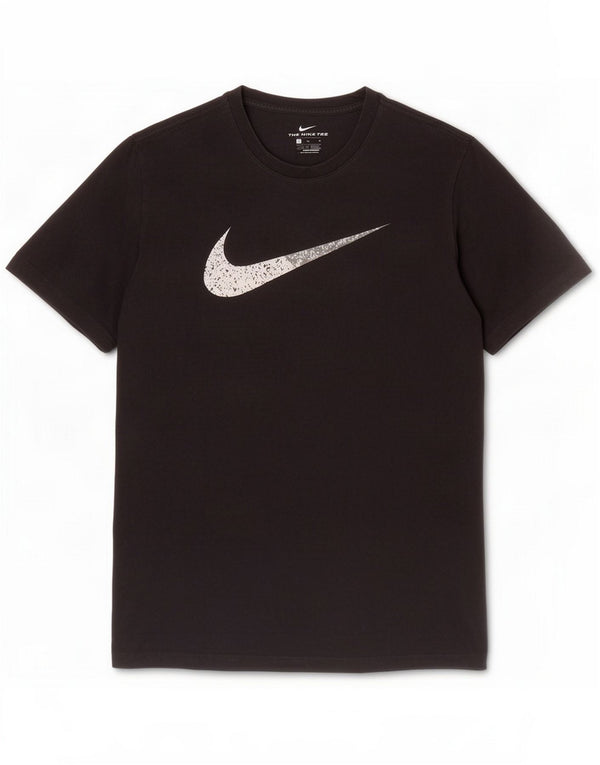 T-shirt grafica da uomo Nike Top Large in cotone nero
