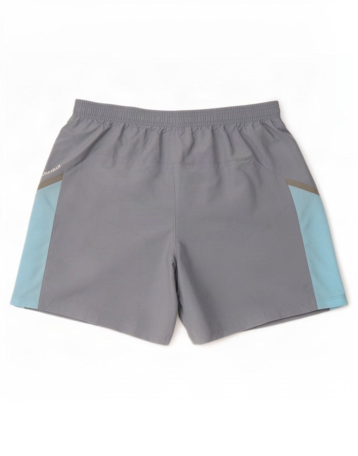 Pantaloncini sportivi da uomo Under Armour XL Poliestere color block grigio
