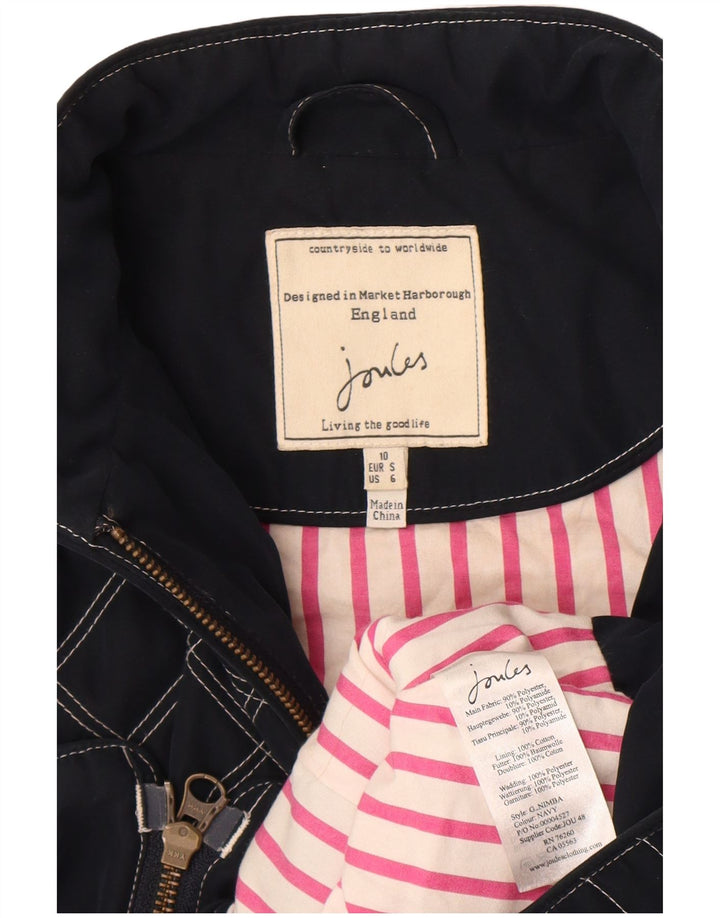 Gilet imbottito da donna Joules UK 10 piccolo blu navy argyle/diamante poliestere
