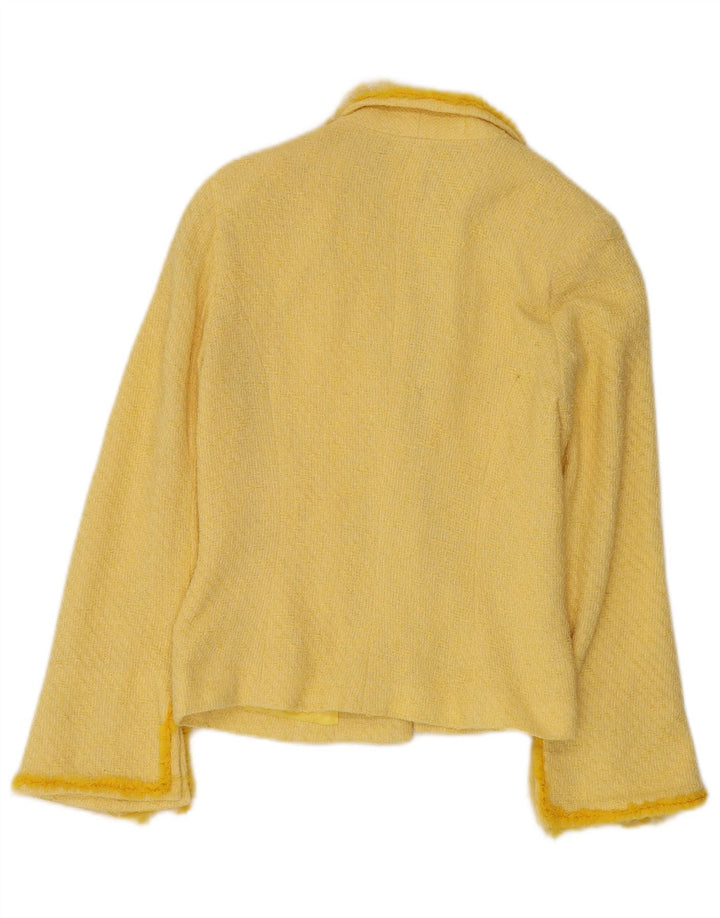 Giacca blazer da donna Morgan UK 12 cotone giallo medio