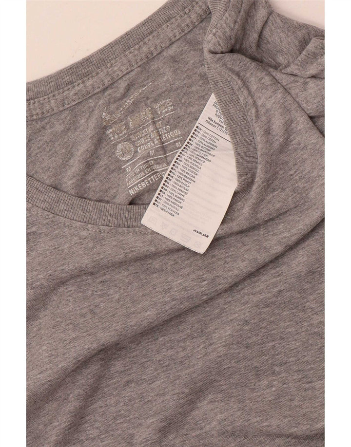 T-shirt Nike da uomo dal taglio atletico, in cotone grigio medio