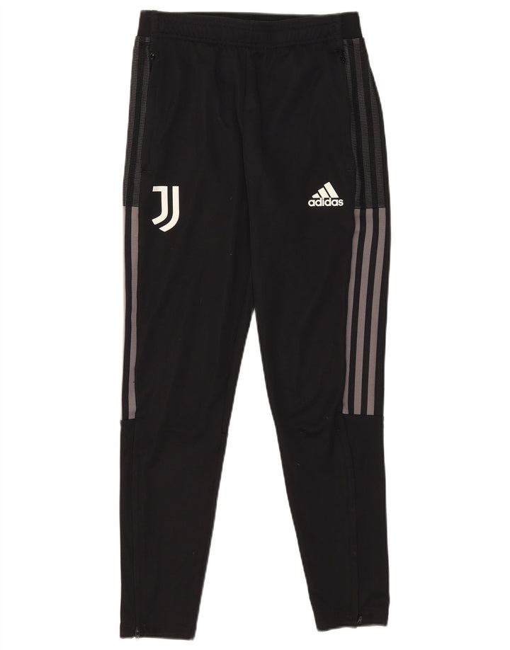 Pantaloni da tuta Adidas da uomo Juventus piccoli in poliestere nero