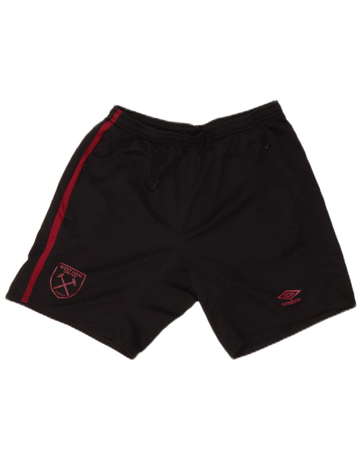 UMBRO Pantaloncini sportivi da uomo West Ham United F.C. Poliestere nero medio