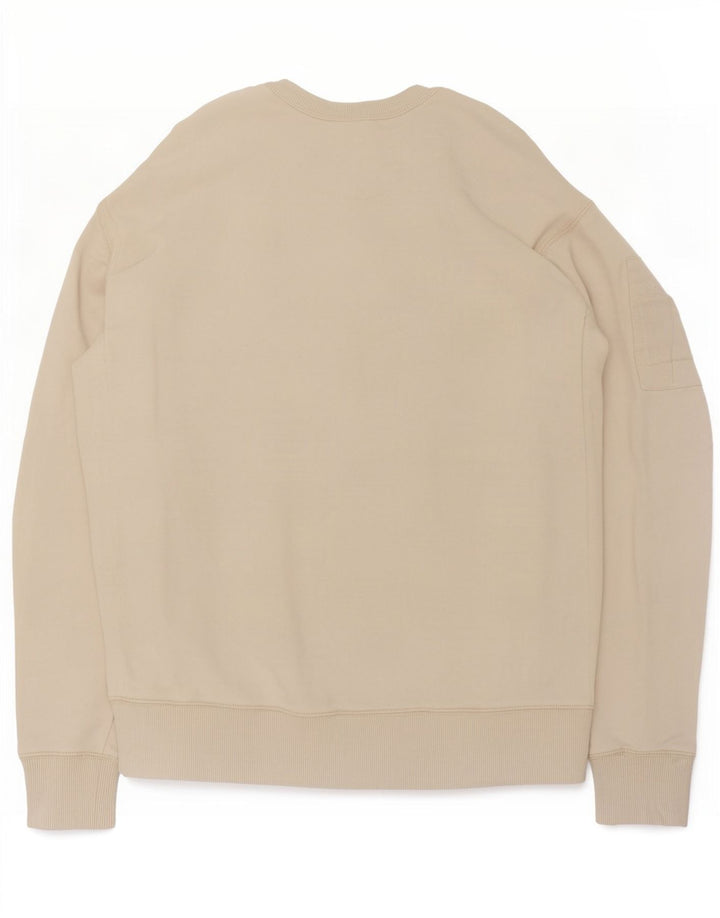 Calvin Klein Jeans Uomo Felpa Maglione Piccolo Cotone Beige