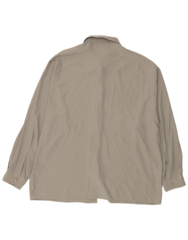 Camicetta da donna vestibilità ampia Amaranto IT 50 XL Poliestere grigio