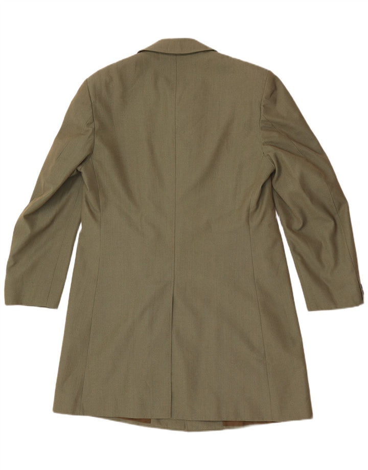 Soprabito vintage da uomo UK 36 piccolo verde Terital classico