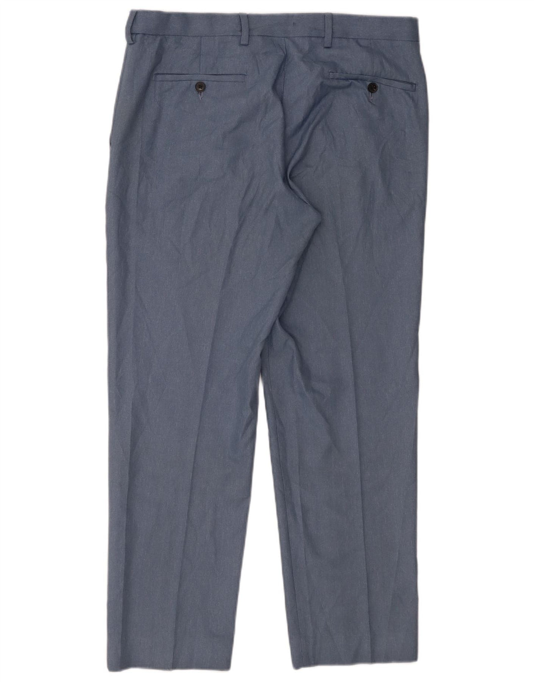 Pantaloni chino vestibilità regolare da uomo Marks & Spencer W34 L29 poliestere blu