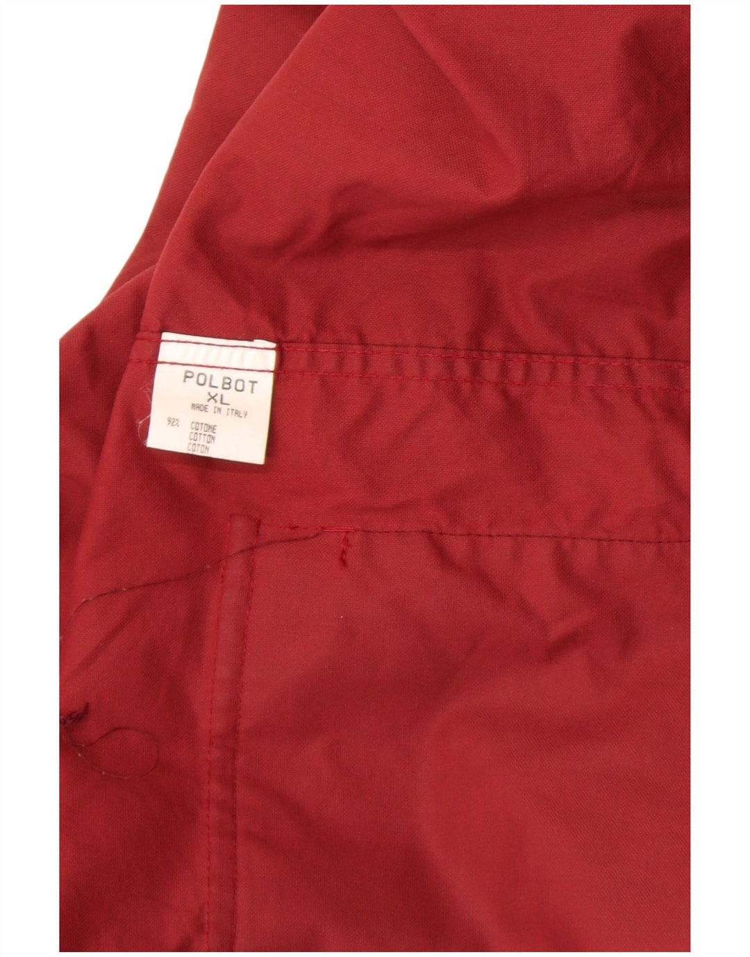 Giacca multiuso oversize da donna Polbot UK 18 XL Cotone color block rosso