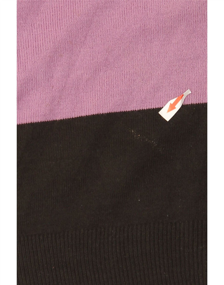 Maglione maglione con scollo a barca da donna Marks & Spencer UK 12 medio multicolore