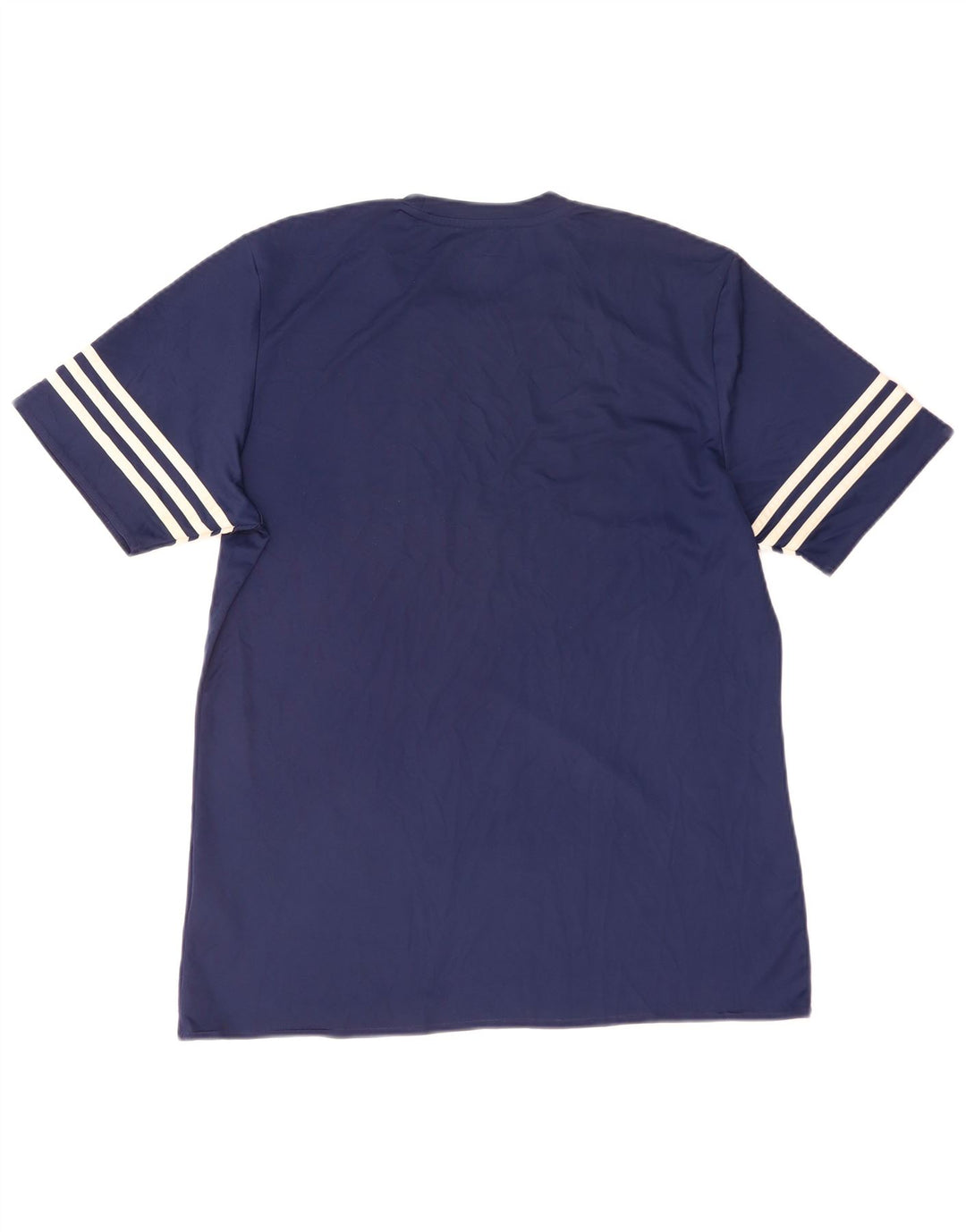 T-shirt Adidas Climalite da uomo, grande, in poliestere blu navy