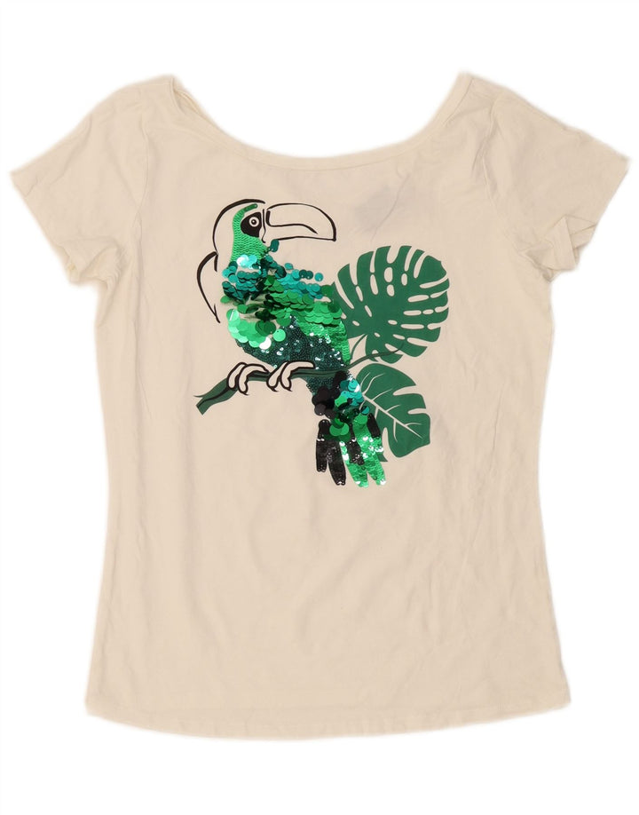 T-shirt grafica da donna Liu Jo Top UK 14 Medium White