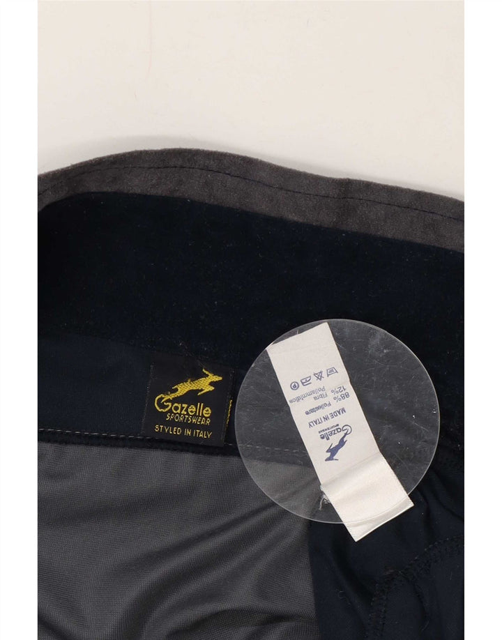 Gazelle Giacca da tuta da uomo di medie dimensioni in poliestere a blocchi di colore blu navy