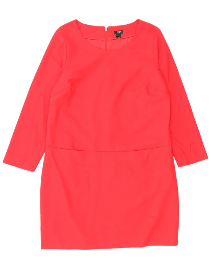 Abito a trapezio con maniche a 3/4 da donna J. Crew US 8 Lana rossa media