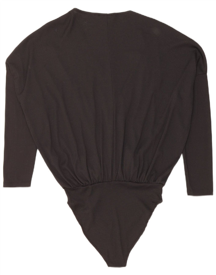 Body oversize da donna Zara UK 10 piccolo in cotone nero