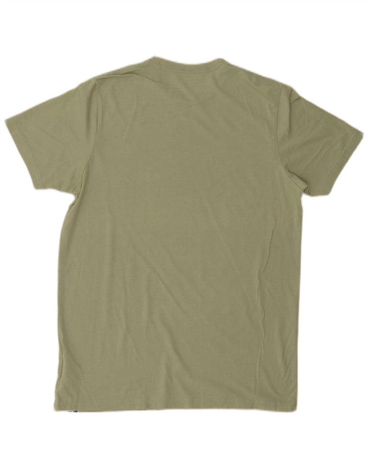 T-shirt da uomo Weird Fish Top in cotone kaki medio