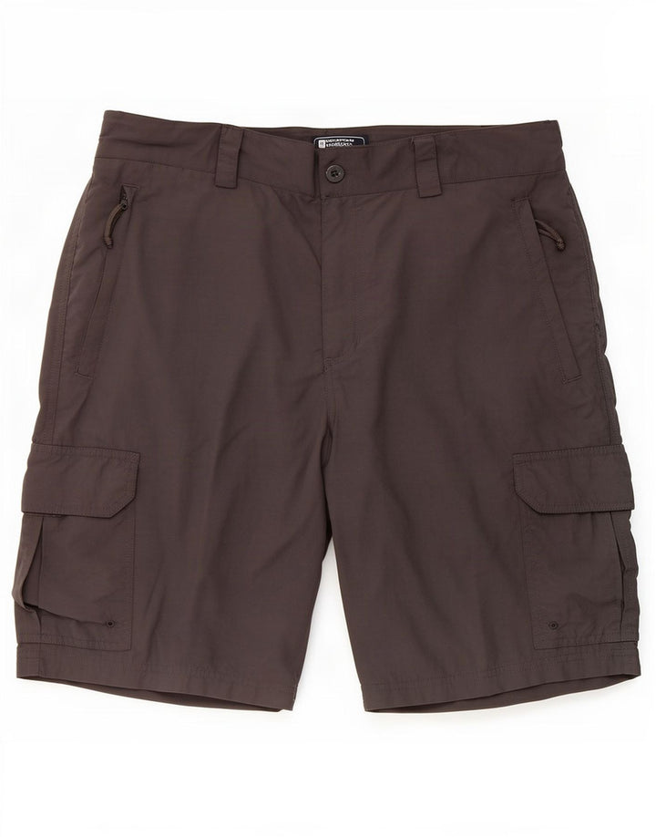 Pantaloncini cargo da uomo Mountain Warehouse W36 Large in nylon grigio
