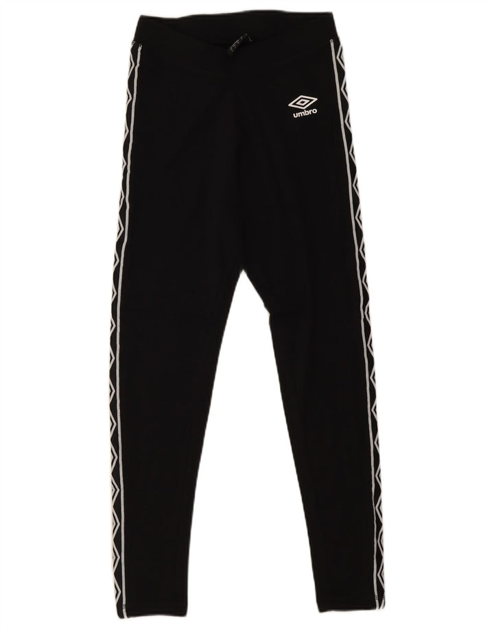 Leggings grafici da donna Umbro UK 10 piccolo cotone nero