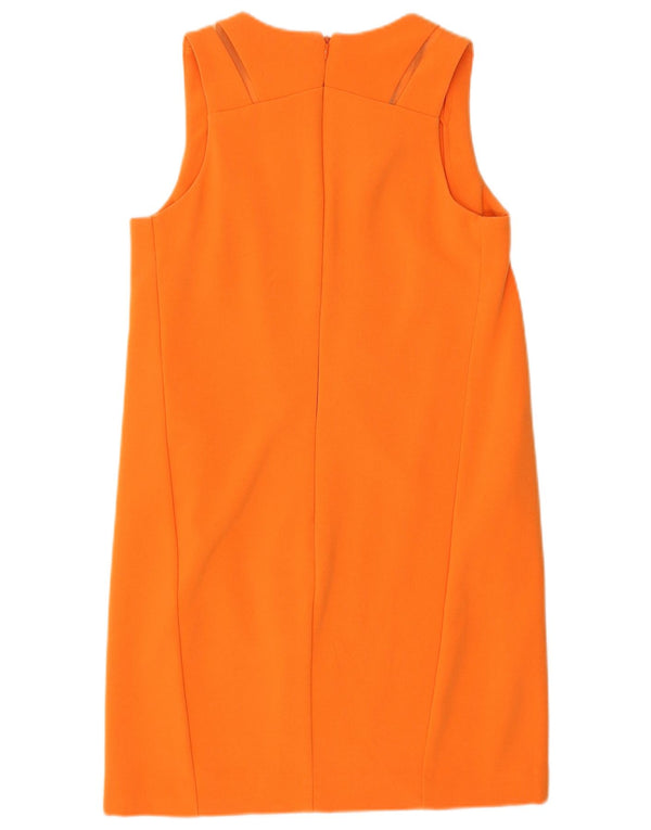 Abito a trapezio senza maniche da donna UK 10 Small Orange