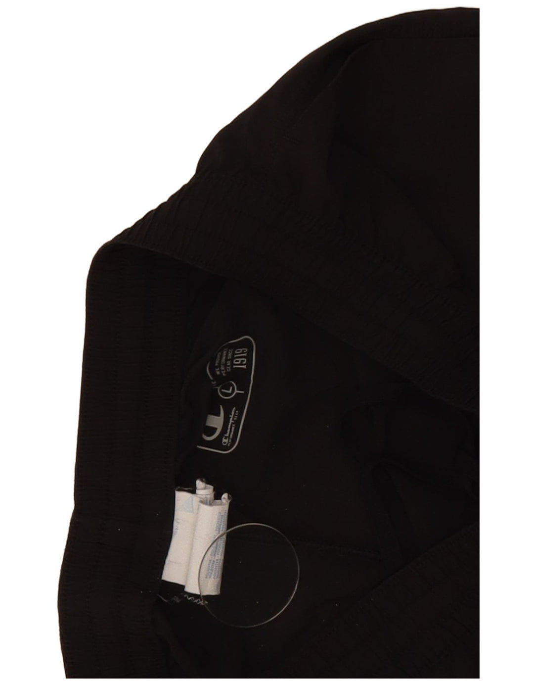 Pantaloncini sportivi da uomo Champion grandi in poliestere nero