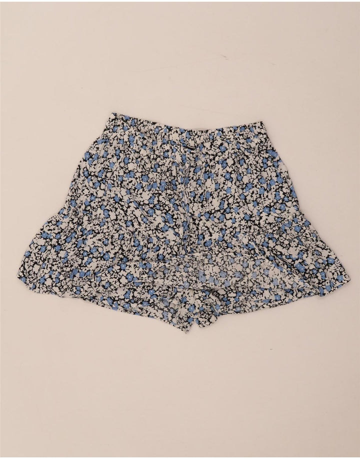 Pantaloni caldi da donna Zara piccoli W26 in viscosa floreale multicolore