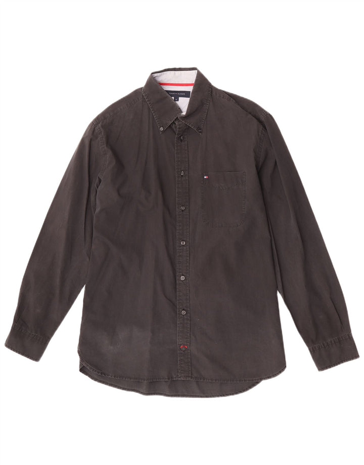 Camicia da uomo Tommy Hilfiger in cotone nero medio