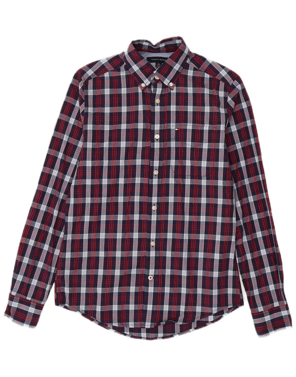 Camicia da uomo Tommy Hilfiger XS blu navy a quadri
