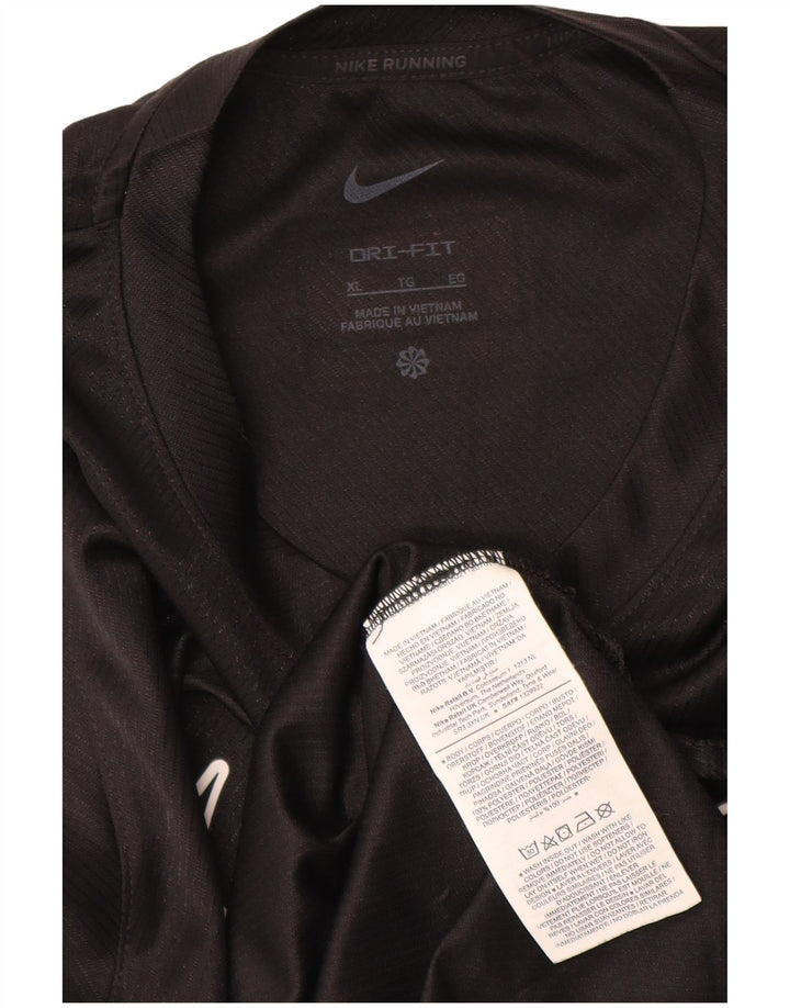 Canotta grafica Nike Dri Fit da donna UK 18 XL poliestere nero