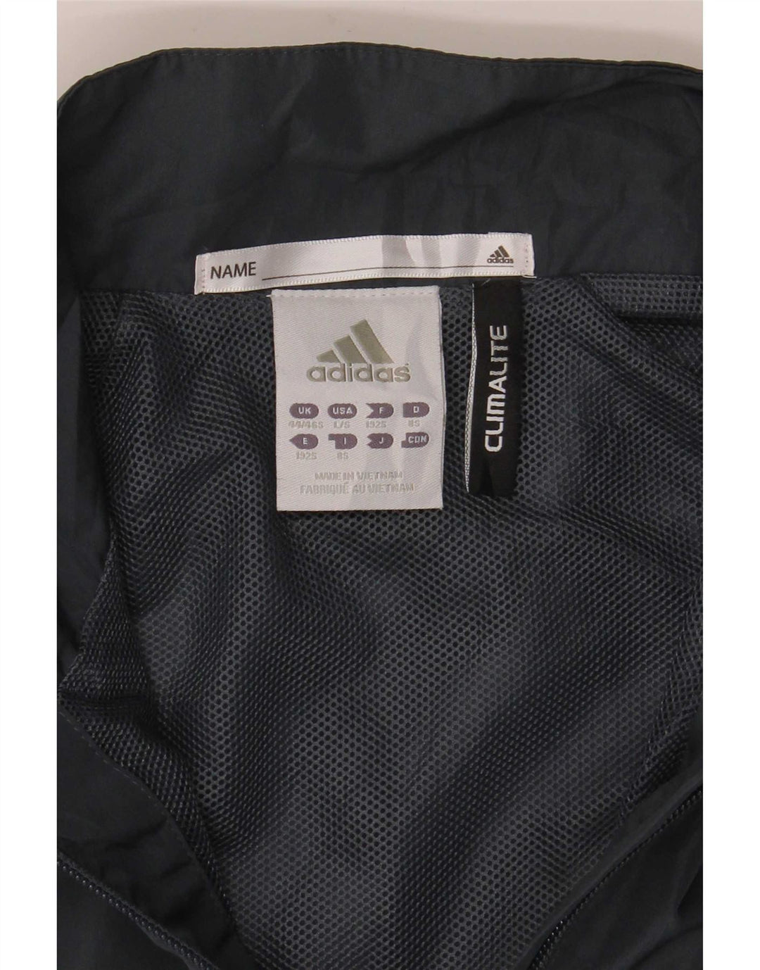 Tuta intera Adidas Climalite da uomo UK 44/46 Large Grigio Colourblock