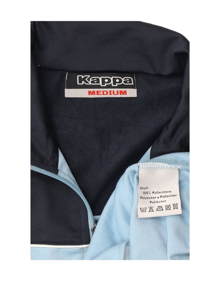 KAPPA Mens Tracksuit Top Jacket Medium Blue Colourblock Polyester Vintage Kappa and Second-Hand Kappa from Messina Hembry 