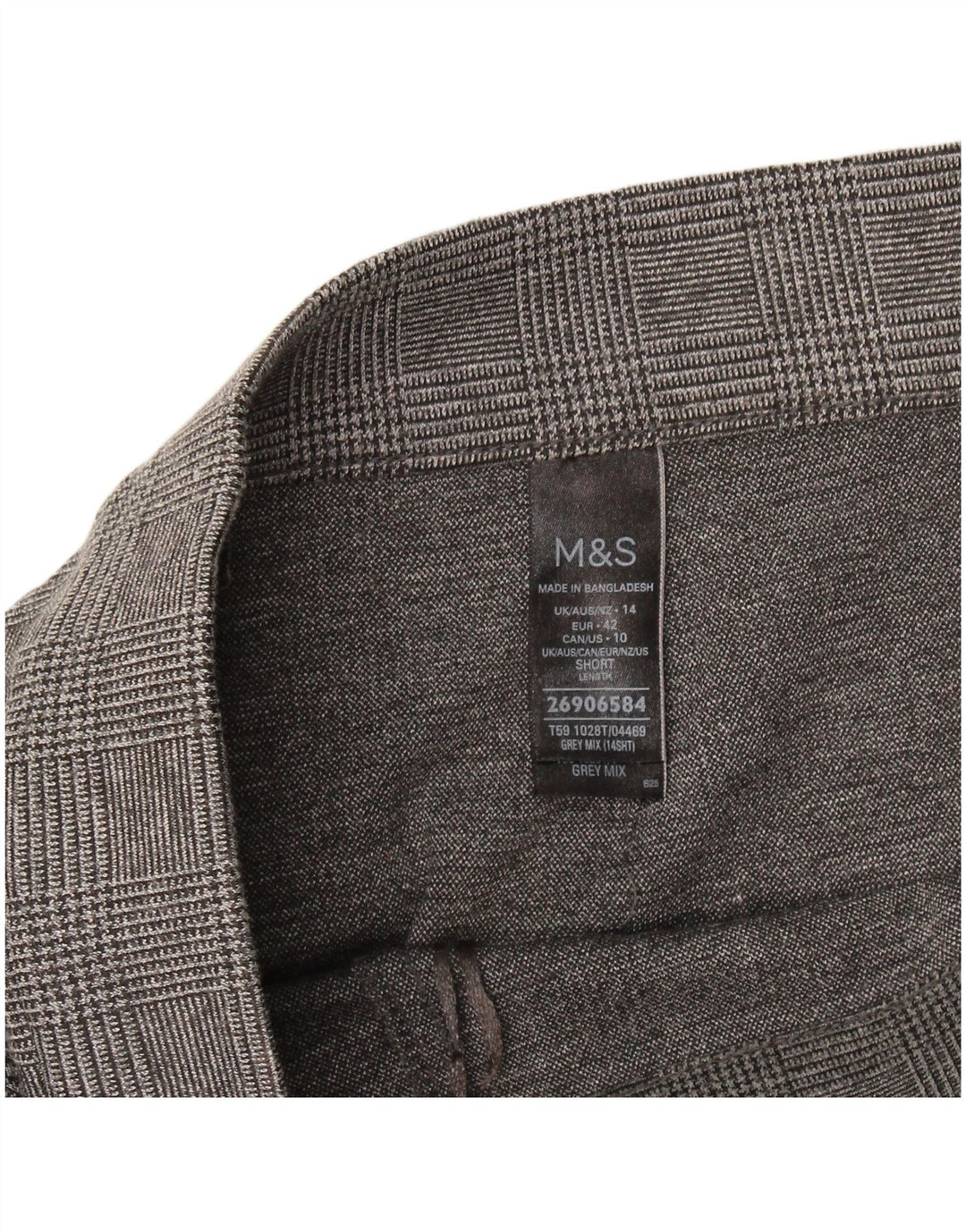 Pantaloni corti da donna Marks & Spencer UK 14 Large W32 L25 Grigio