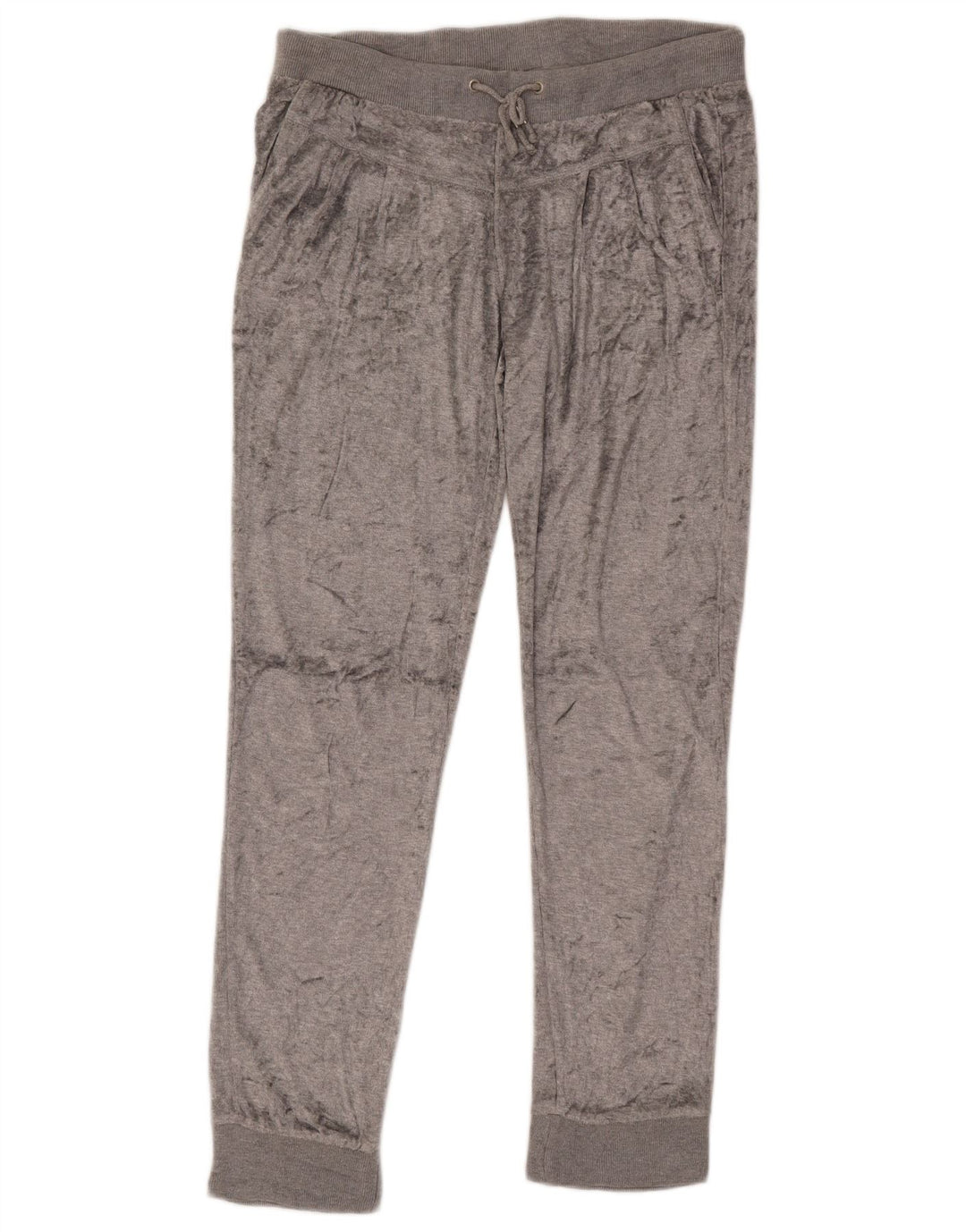 CHAMPION Pantaloni da tuta in velluto da donna Joggers UK 14 Grigio medio