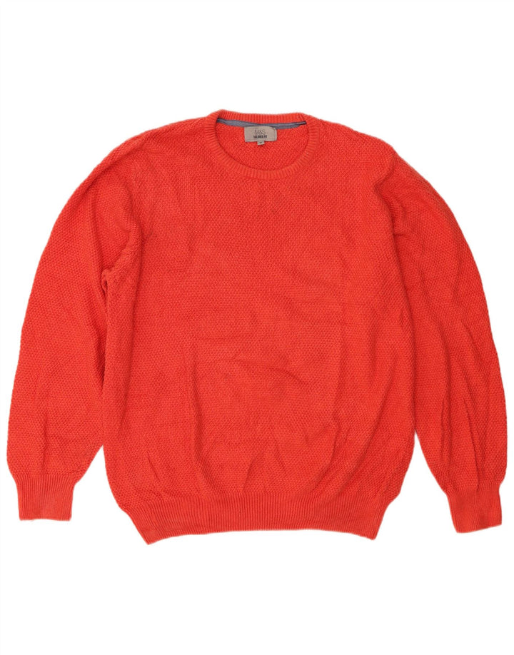 Maglione maglione girocollo da uomo Marks & Spencer su misura Rosso medio