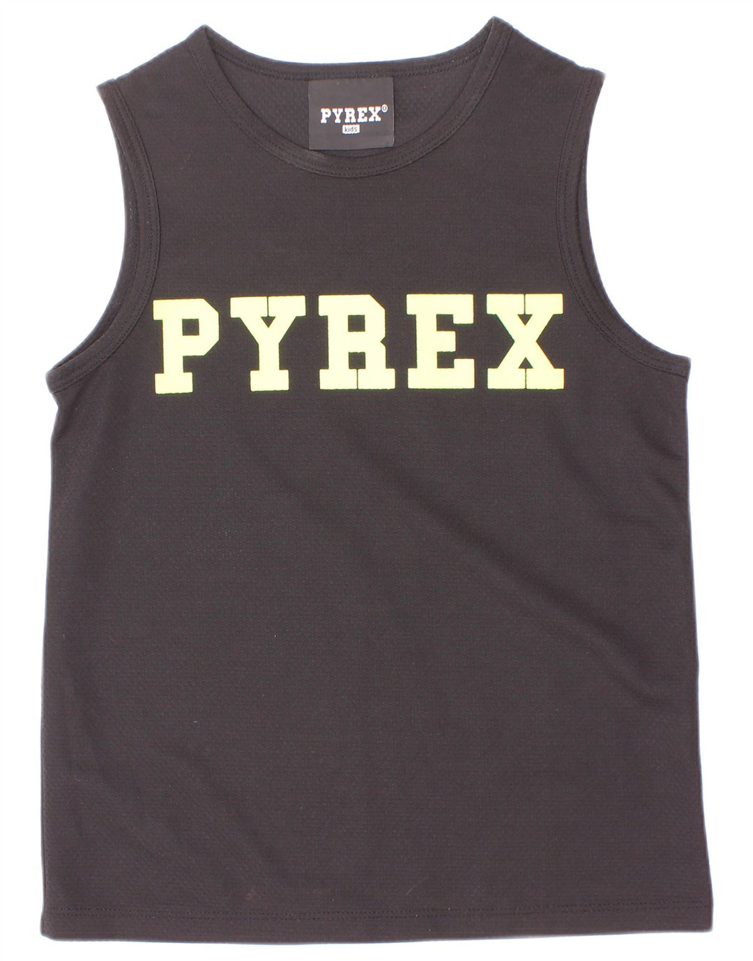 Pyrex Gilet grafico per ragazzi 10-11 anni Piccolo poliestere nero