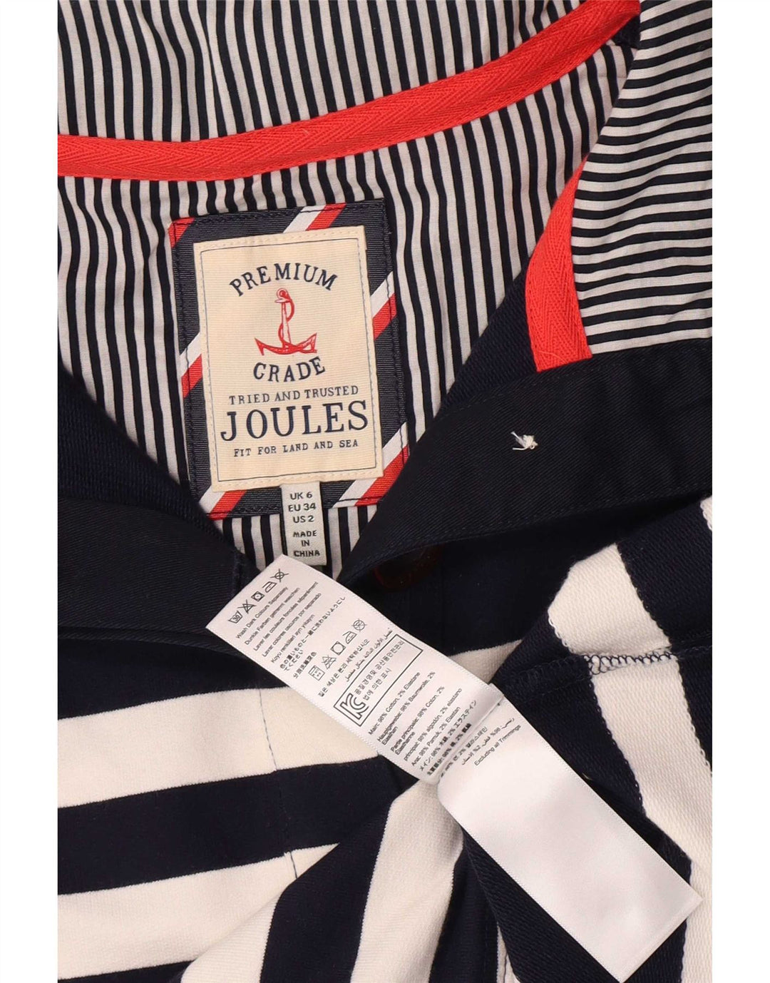 Felpa oversize oversize da donna Joules UK 6 XS Blu navy