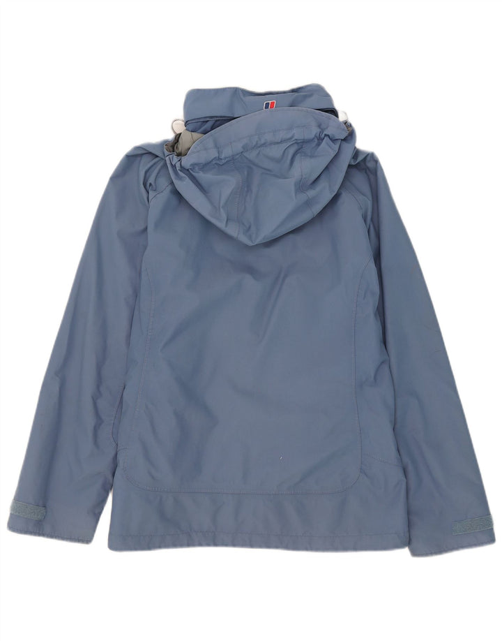 Giacca antipioggia con cappuccio da donna Berghaus UK 12 nylon blu medio