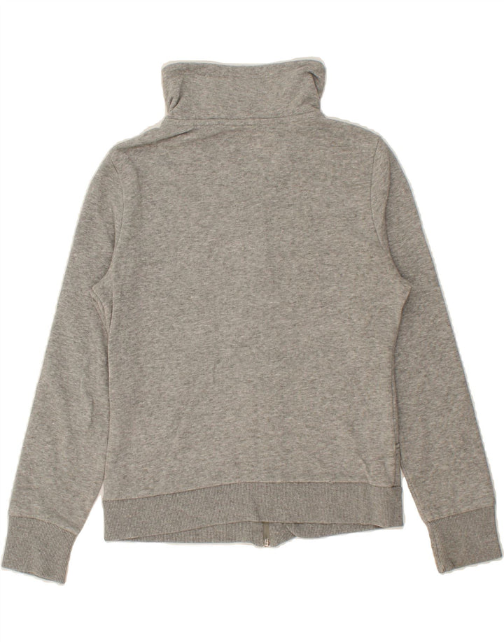 PUMA Womens Graphic Tracksuit Top Jacket UK 12 Medium Grey Cotton Vintage Puma and Second-Hand Puma from Messina Hembry 